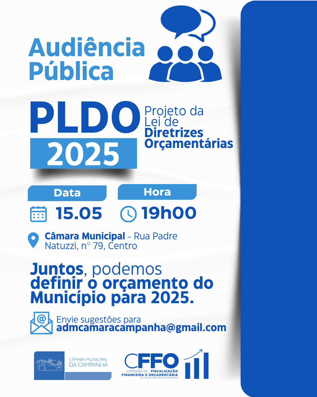 AJUDE A DEFINIR AS METAS E PRIORIDADES DO MUNICÍPIO PARA 2025!