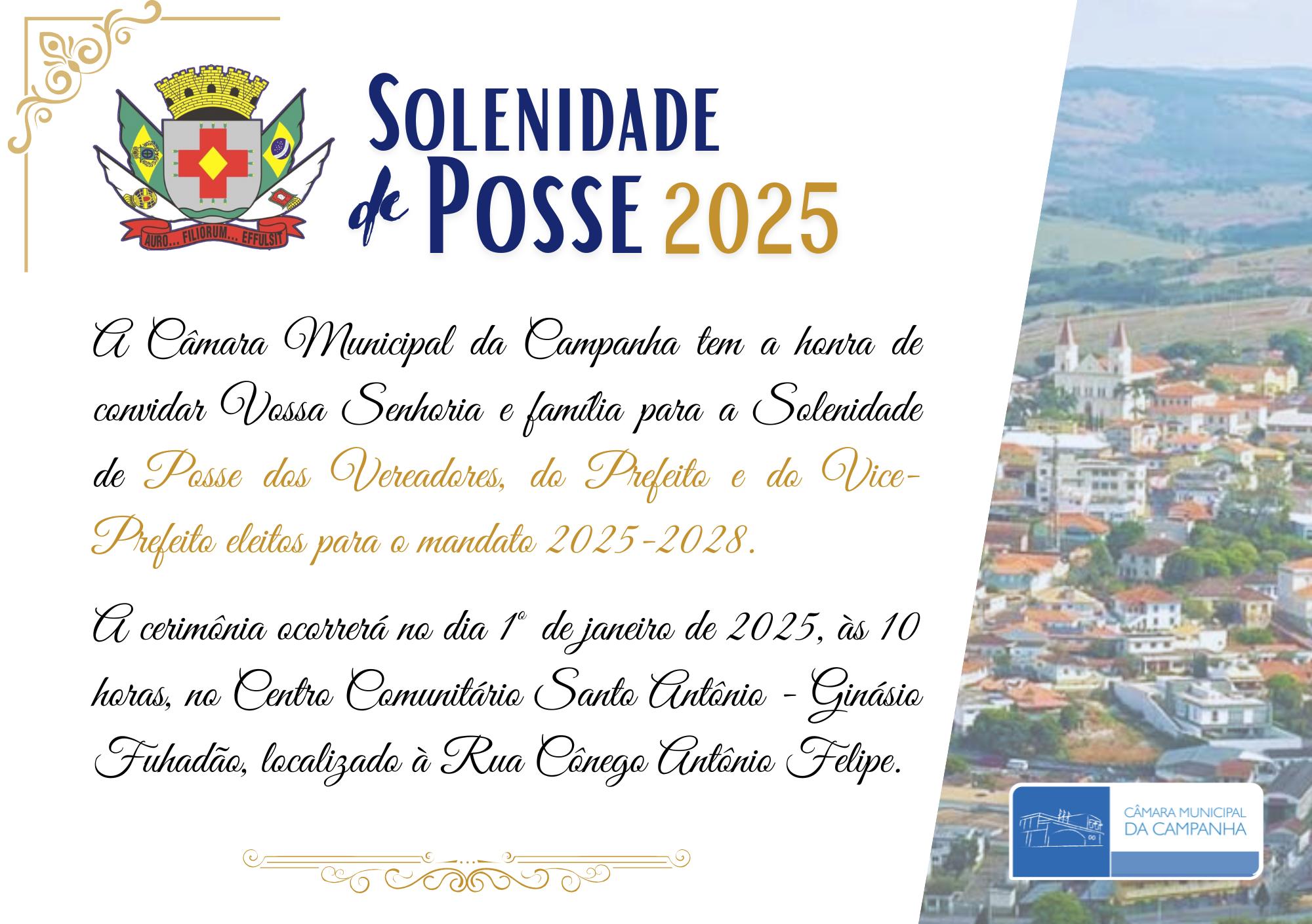 Convite: Solenidade de Posse 2025